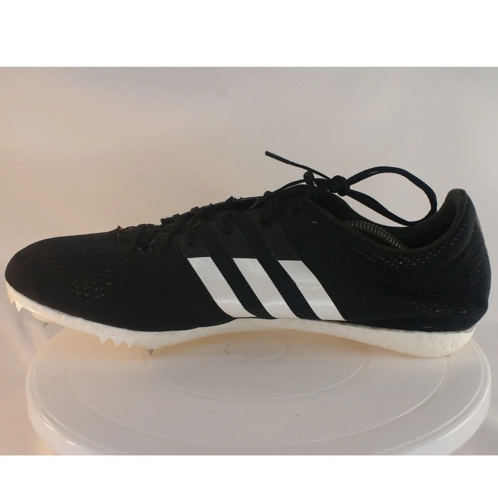 Adidas Adizero Avanti Boost Mens 11 Black White Track Field Spikes CG3831